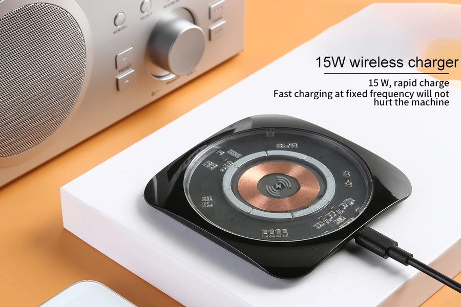 Wireless Charger Station Qi Charging Fast Charger Compatible with iPhone 12/11/PRO/PRO Max/Se/Xs, iWatch Series, Airpods PRO/2
