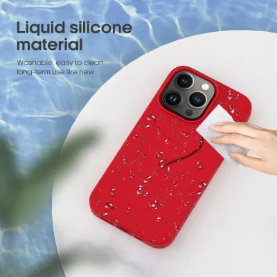 Wholesale Liquid Silicone Magsafe Case for iPhone 15 12 13 14 PRO Max High